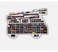 Étagère murale pour voitures Hot Wheels Parking Étagère pour voitures de collection Vitrine en bois Pompiers