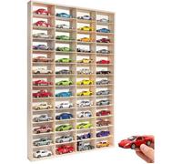 Étagère murale pour voitures miniatures - CREATIVE DECO - 1:32 - 52 compartiments - 78 x 49,7 x 5,5 cm - séparateurs amovibles
