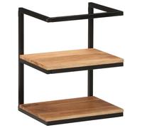 Vidaxl Étagère Murale 40x30x50 Cm Bois Massif D'acacia Et Fer Multicolore