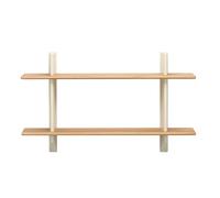 Étagère murale Rayonnage ecru powder-coated steel frame