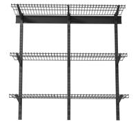 Étagère murale robuste à 3 niveaux, en acier, dimensions 275 x 914 mm. Unité d'étagères murale en métal, dimensions 275 x 914 mm par étagère, idéale pour un garage, avec une capacité de charge totale