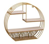 Étagère murale ronde en métal Atmosphera - Gold - Gold -