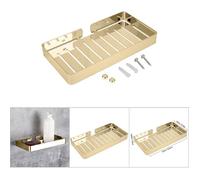 Étagère murale salle de bain inox - Porte-savon avec égouttoir - Panier de rangement design - Support fixe solide - Anti-rouille