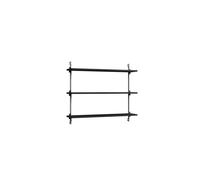Étagère Murale Shelving, Petit , Noir/acier Inoxydable