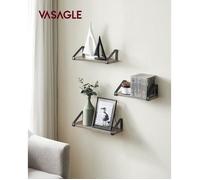 Étagère Murale SONGMICS - Industriel - Loft - Grège et Noir - 3 Niveaux - 12 x 30 x 11 cm - 5 kg