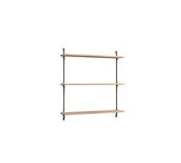 MOEBE Étagère murale Wall Shelving Chêne-warm grey. 92x85x17.5 cm. WS.85.1