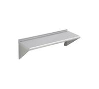 Etagère murale SucceBuy Acier inoxydable Argent 91,5x30,5x6,3cm - Support triangulaire - Charge 113 kg