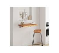 vidaXL Étagère murale Tablette flottante rectangulaire en acacia massif Bordure assortie