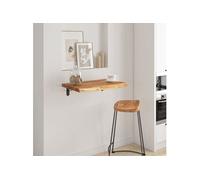 vidaXL Étagère murale, Tablette flottante rectangulaire en acacia massif, bordure assortie