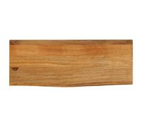vidaXL Étagère murale – Tablette flottante, rectangulaire en acacia massif, bordure assortie – Marron