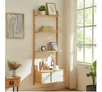 Étagère murale Tingvoll bambou 176 x 65 x 34 cm naturel