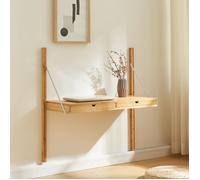 Étagère murale Tingvoll bambou 85 x 85 x 36 cm naturel