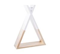 Etagère Murale Tipi Blanc Et Bois Blanc