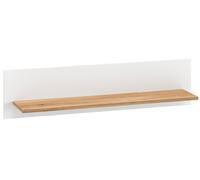 Étagère Murale Torino Planche Murale 101x21x25cm Blanc Chêne Castello