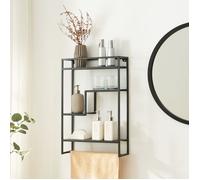 Étagère murale Uurainen acier 60 x 40 x 13 cm noir