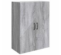 Étagère Murale Vintage Grise 66 cm | Bois Composite, 90 cm Hauteur, Rangement Multiple, Style Scandinave, Fixation Mural