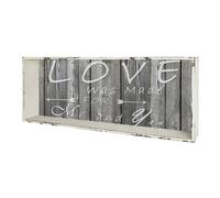 Étagère Murale Vintage Love 76cm Gris