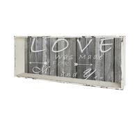 Étagère Murale Vintage "Love" 76cm Gris