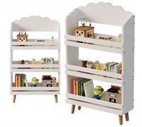 Étagère Nuage à 3 niveaux pour jouets et livres, blanche, pour enfants