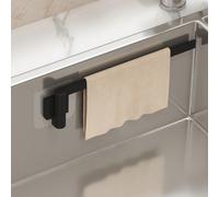 Étagère organisatrice pour évier de cuisine, support de rangement mural rotatif, porte-torchons, porte-serviettes, égouttoir pour évier, porte-serviettes de salle de bain sans perçage, convient pour l