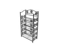 Mendler Ètagère ou bibliothèque Genève métal 5 tablettes Hauteur 112cm