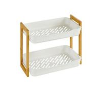 Paris Prix Étagère Natureo 5five petit format 2 niveaux bambou blanc