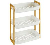 Etagère petit format 3 niveaux blanc bambou Natureo 5five Blanc G