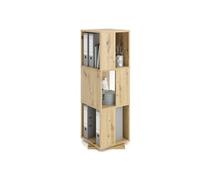 Etagère Pivotante "3 Compartiments" 108cm Chêne Clair