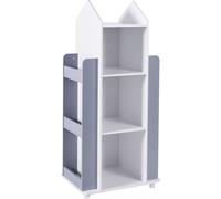étagère pivotante à 360° pour enfants ROCKET - Rangement multifonctionnel pour livres & jouets