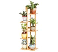 Étagère Plante en Bambou Porte Pot de Plantes Fleurs Extérieur Intérieur pour Maison Balcon Terrasse Jardin Café - 102x40x20.2cm