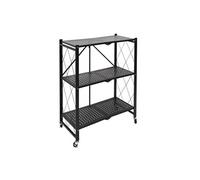 Etagère pliable 3 niveaux en fer et Polypropylène - Noir