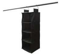 Etagère Pliable Souple à Suspendre en Tissu Gris 4 Casiers - KENON -