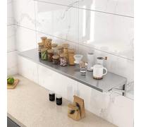 Étagère pliante murale en acier inoxydable, table flottante à abattant pour petits espaces, barre de petit-déjeuner robuste pour cuisine, poste de travail informatique rabattable(L80xW30cm/L31xW12in)