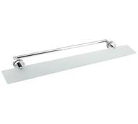 Étagère Polysan X-ROUND avec porte-serviettes pour paroi de douche, chrome