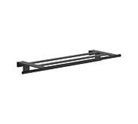 Étagère porte-serviettes murale hansgrohe AddStoris S 41781670 avec barre porte-serviettes, noir mat
