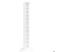 Vicco Étagère pour CD, Blanc, 21x183.6cm
