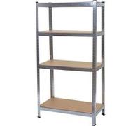 Étagère pour charges lourdes MENDLER HWC-D67 160x80x40cm 320kg zingué Gris G