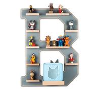 Étagère pour enfant Lettre B / Suspendu pour Tonie Box et Tony Figures / Étagère à économie d'espace / Dimensions H. 54 x W. 41 x D. 19 / Étagère murale Figurines de boîtes à musique Inserts magnétiqu
