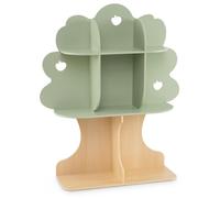 Étagère pour enfants COSTWAY en forme d'arbre, étagère pour enfants avec 8 compartiments ouverts et un socle, étagère à jouets Montessori, étagère à livres pour enfants, 97 x 28 x 114 cm, verte