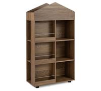 Étagère pour enfants COSTWAY, étagère pour enfants à 6 compartiments (3 compartiments latéraux et un compartiment supérieur), étagère à jouets Montessori, étagère à livres pour enfants, 64 x 30 x 116 