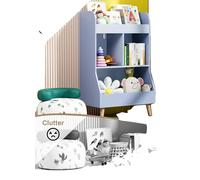 Étagère pour enfants, en bois, longueur 62 cm, largeur 34 cm, hauteur 93,5 cm, assemblage requis