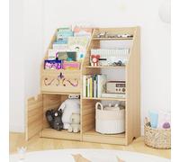 Étagère pour enfants, étagère en bois, étagère à jouets avec 5 étagères ouvertes et 4 tiroirs. Étagère pour chambre d'enfant, meuble de rangement pour chambre d'enfant, pour crèche, salle de jeux. Thè