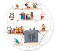 Étagère pour enfants Football / Accrochage pour Tonie Box et Tonie Figures / Étagère d'économie d'espace / H. 50 x W. 50 x D. 19 cm / Étagère murale Music Box and Figures Stockage Magnétique Inserts /