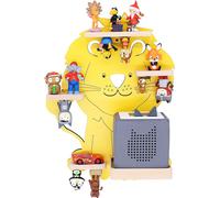 Étagère pour enfants Lion d'animal / Suspendu pour Tonie Box et Tonie Figures / Étagère d'économie d'espace / H. 42 x W. 32 x D. 19 / Étagère murale Music Box Figures Inserts magnétiques de stockage /