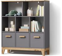Étagère pour enfants Livinity Mailo Gris/Artisan 98.4x113.4cm, Model 59781