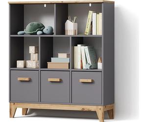 Étagère pour enfants Livinity Mailo Gris/Artisan 98.4x113.4cm, Model 59781