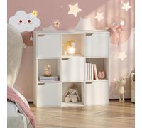 Étagère pour enfants 'Ljunshund' avec 9 compartiments Cube 90 x 90 x 30 cm Blanc