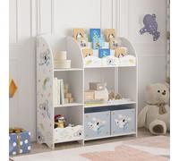 Étagère pour enfants 'Lysekil' avec 2 boîtes de rangement 100 x 93 x 30 cm avec motif Koala