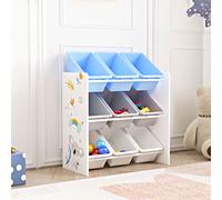 Étagère pour enfants 'Muxía' avec 9 bacs de rangement Motif Koala 60 x 62 x 26,5 cm