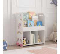Étagère pour enfants 'Røyrvik' avec 6 compartiments ouverts 75 x 62 x 29 cm avec motif de licorne